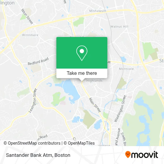 Santander Bank Atm map