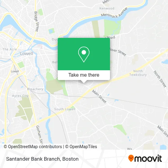 Santander Bank Branch map