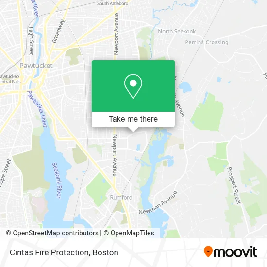 Cintas Fire Protection map