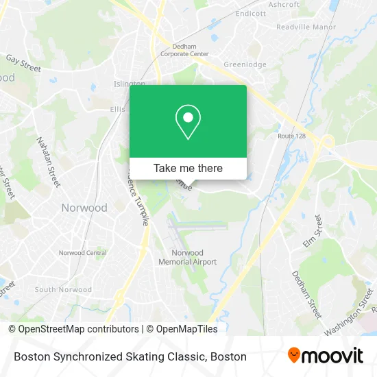 Boston Synchronized Skating Classic map