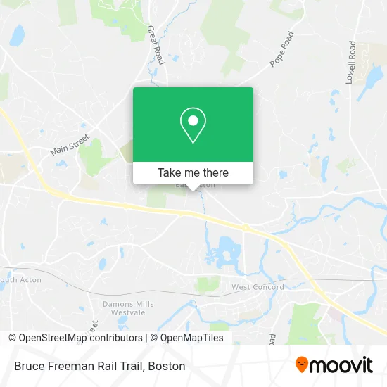Bruce Freeman Rail Trail map
