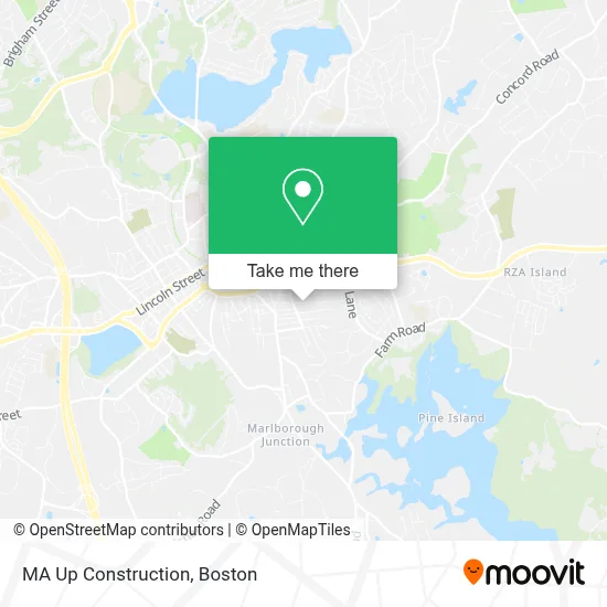 MA Up Construction map