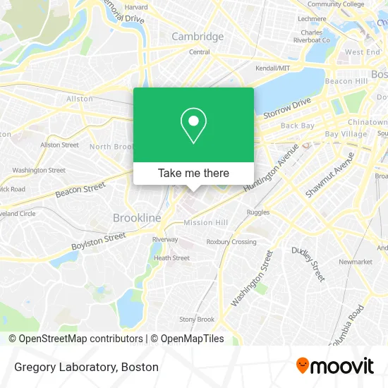 Gregory Laboratory map