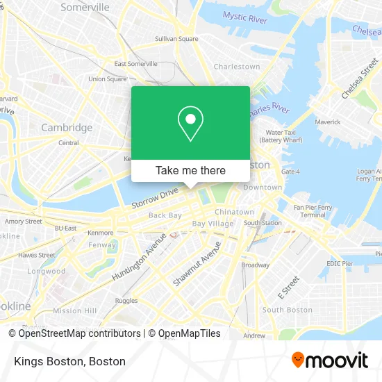 Kings Boston map