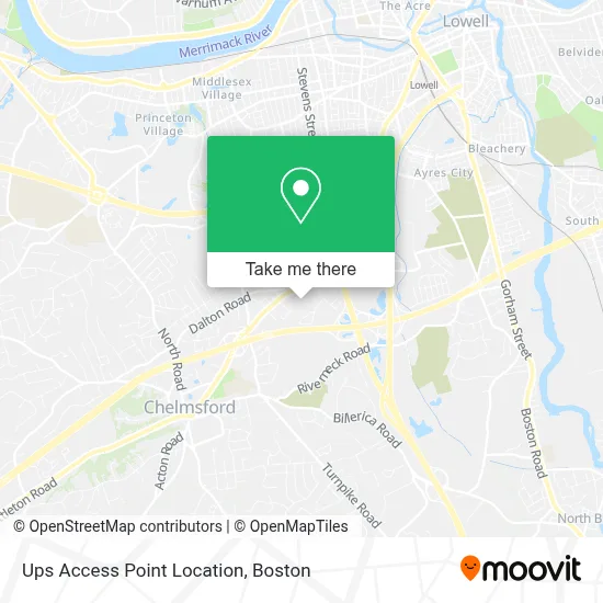 Ups Access Point Location map