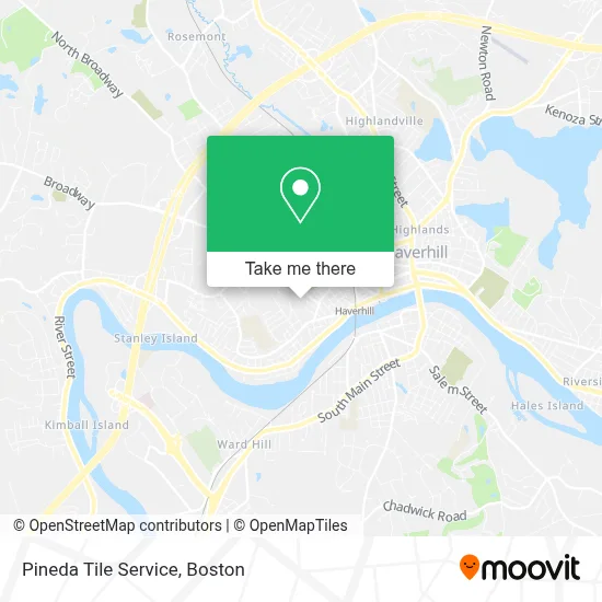 Pineda Tile Service map