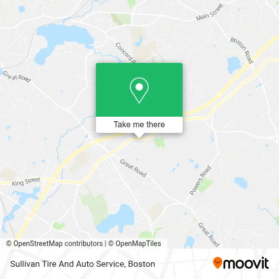 Sullivan Tire And Auto Service map