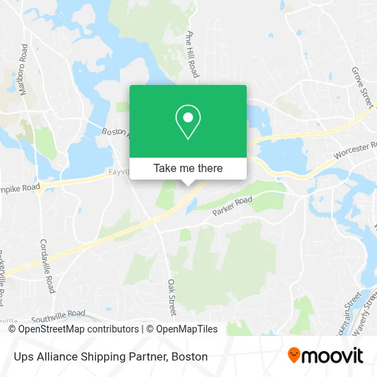 Ups Alliance Shipping Partner map