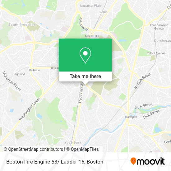 Boston Fire Engine 53/ Ladder 16 map