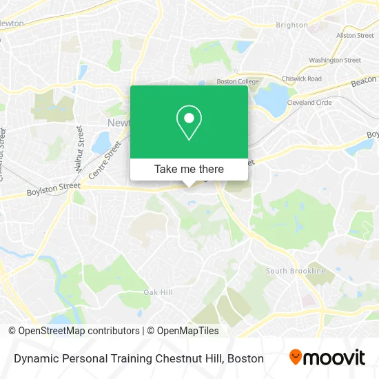 Dynamic Personal Training Chestnut Hill map
