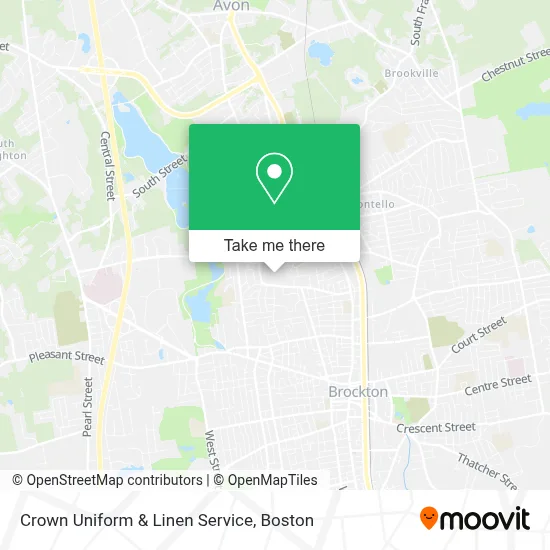 Crown Uniform & Linen Service map