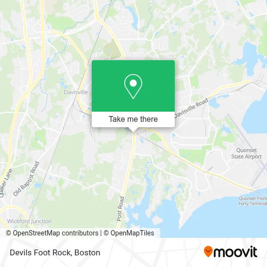 Devils Foot Rock map