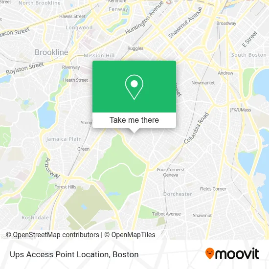 Ups Access Point Location map