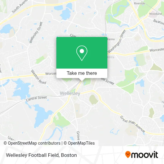 Wellesley Football Field map