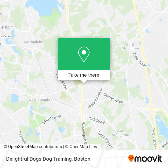 Delightful Dogs Dog Training map