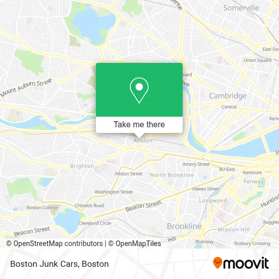 Boston Junk Cars map