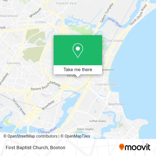 First Baptist Church map