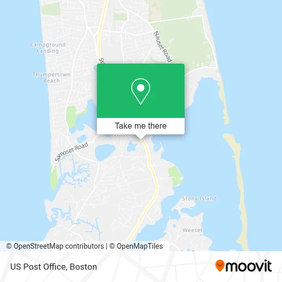Us Post Office map
