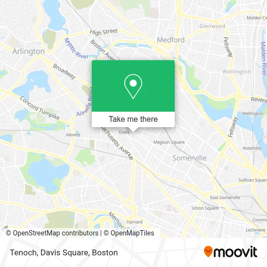 Tenoch, Davis Square map