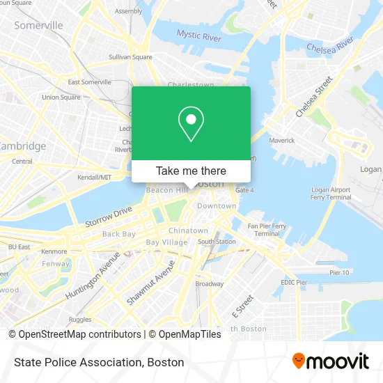 State Police Association map