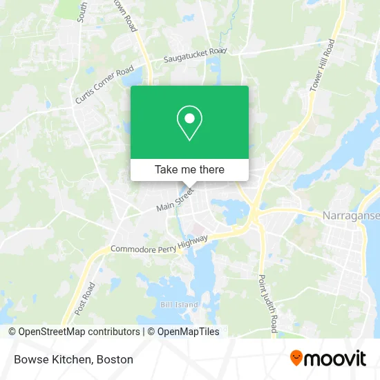 Bowse Kitchen map