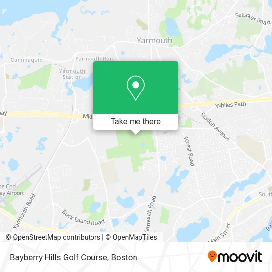Bayberry Hills Golf Course map