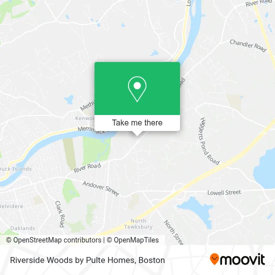 Riverside Woods by Pulte Homes map