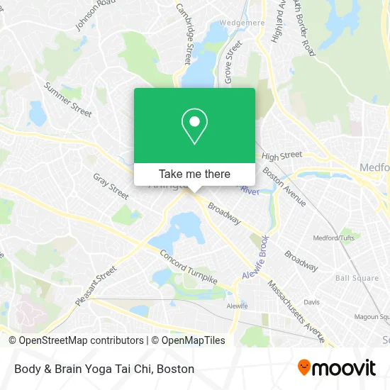 Body & Brain Yoga Tai Chi map