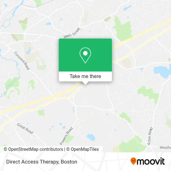 Direct Access Therapy map