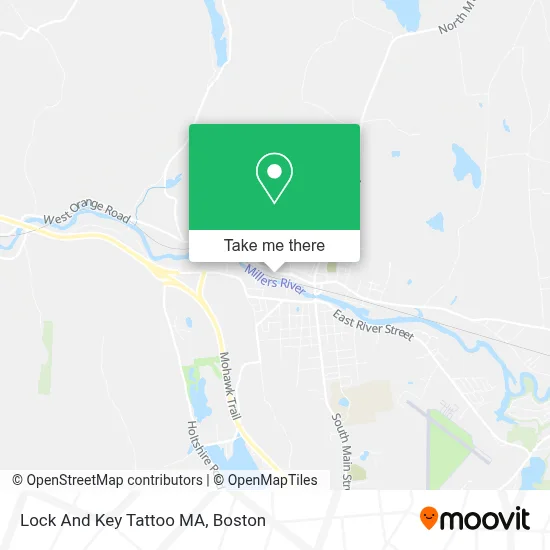 Lock And Key Tattoo MA map