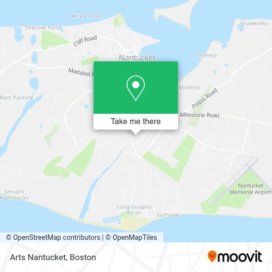Arts Nantucket map