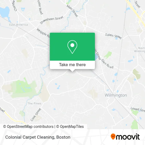 Colonial Carpet Cleaning map