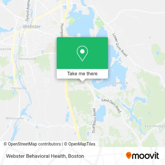 Webster Behavioral Health map