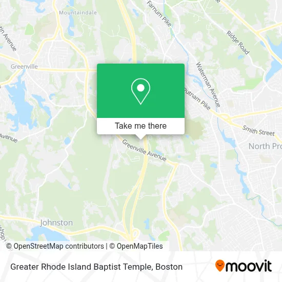 Greater Rhode Island Baptist Temple map