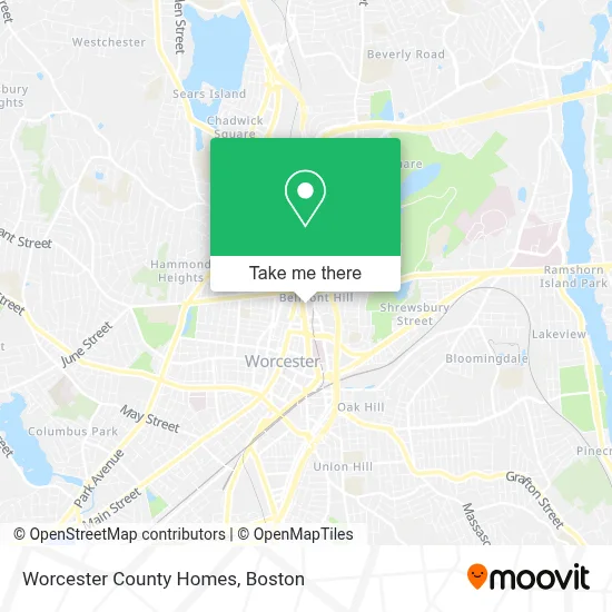 Worcester County Homes map
