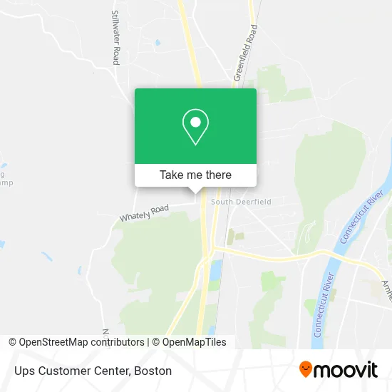 Ups Customer Center map