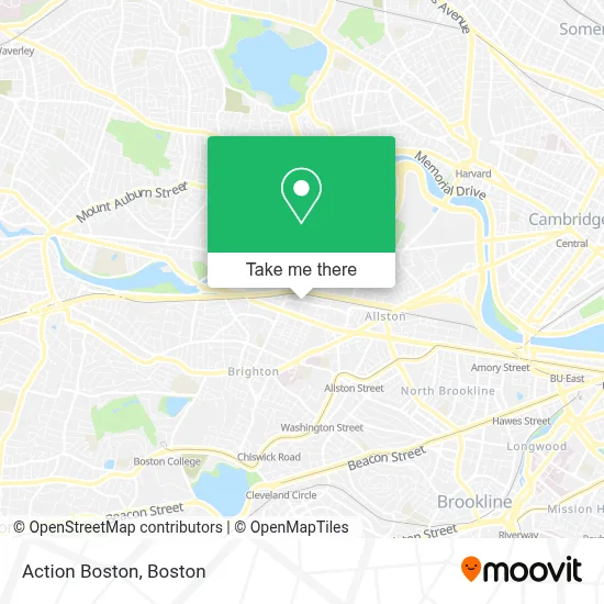 Action Boston map