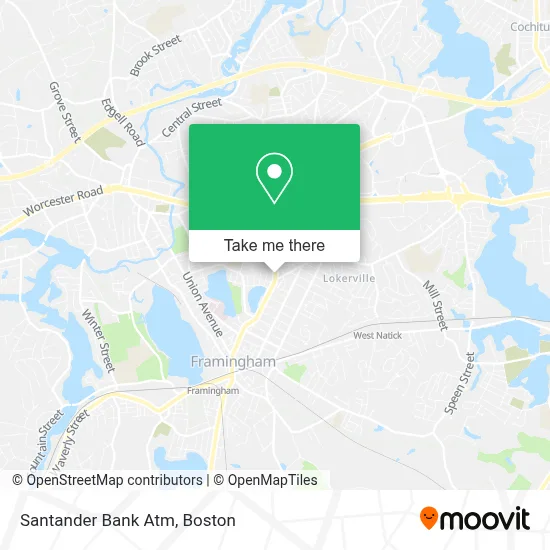 Santander Bank Atm map