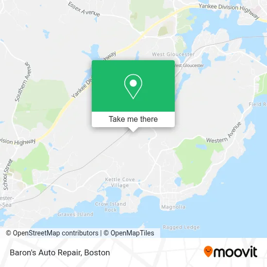 Baron's Auto Repair map