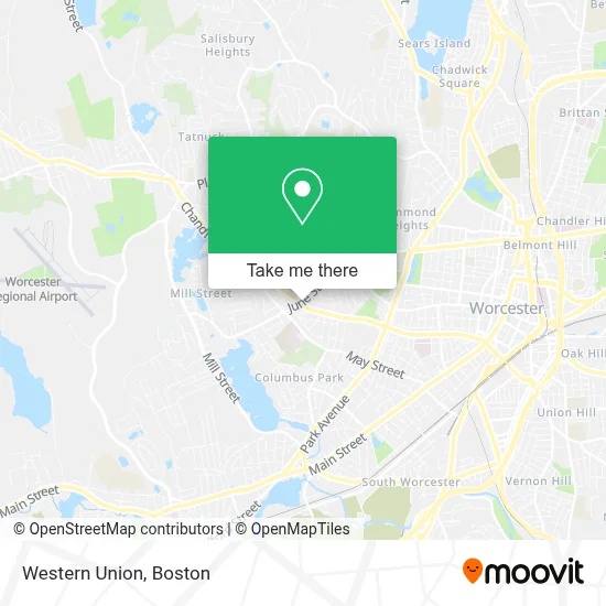 Western Union map