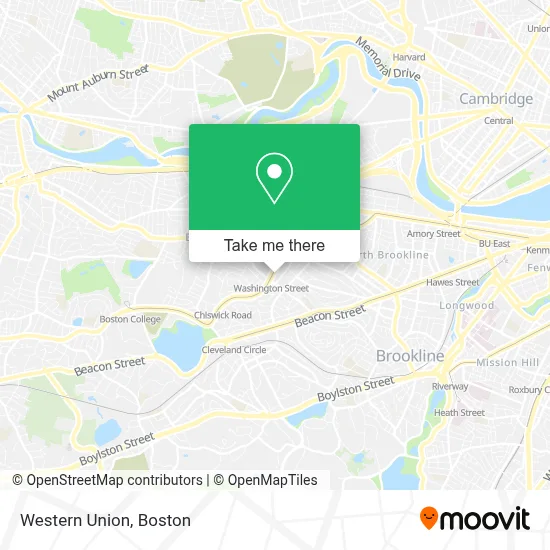 Western Union map