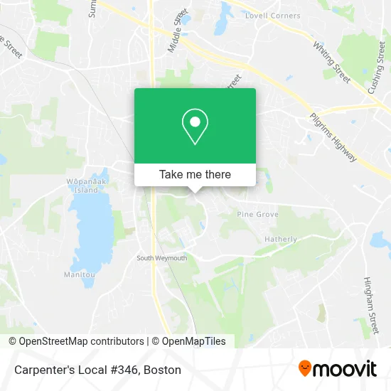 Carpenter's Local #346 map