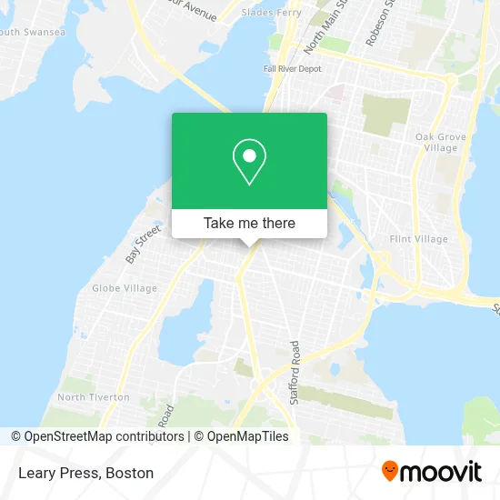 Leary Press map