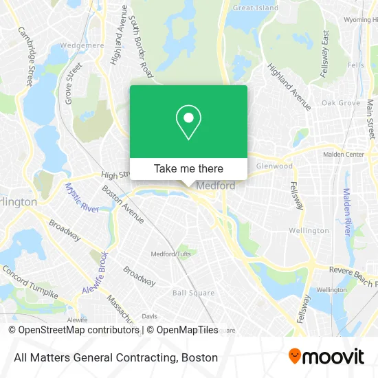 All Matters General Contracting map