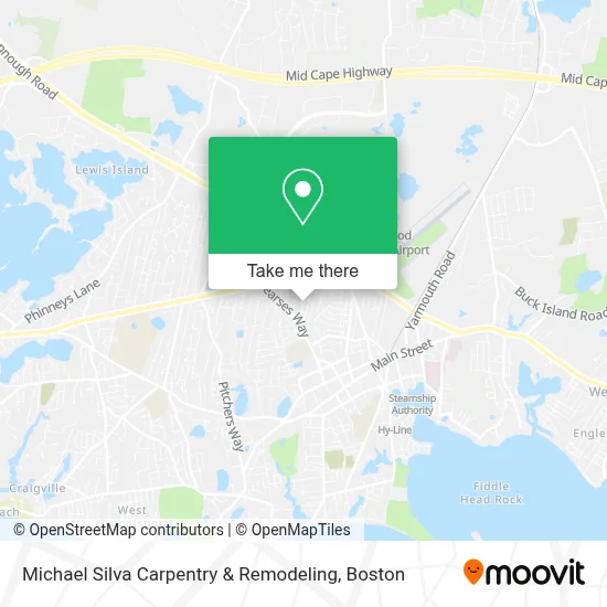 Michael Silva Carpentry & Remodeling map