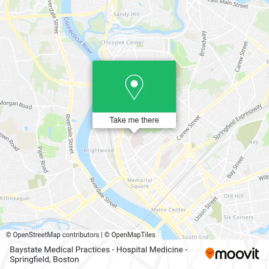 Baystate Medical Practices - Hospital Medicine - Springfield map