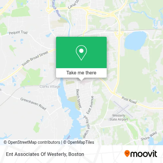 Ent Associates Of Westerly map