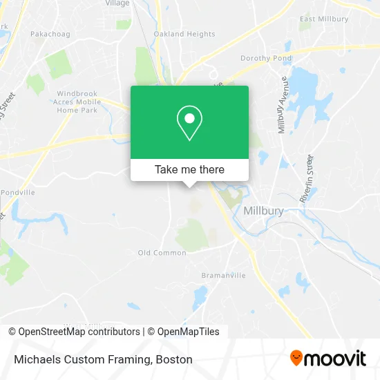 Michaels Custom Framing map