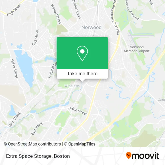 Extra Space Storage map