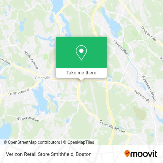 Verizon Retail Store Smithfield map